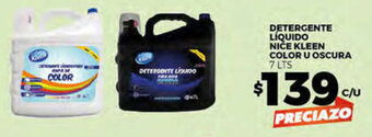 Merco DETERGENTE LÍQUIDO NICE KLEEN COLOR U OSCURA 7 LTS oferta