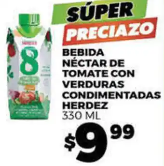 Merco BEBIDA NÉCTAR DE TOMATE CON VERDURAS CONDIMENTADAS HERDEZ 330 ML oferta