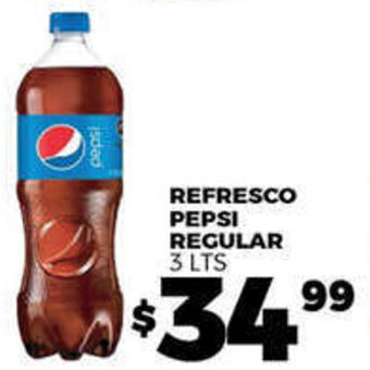 Merco REFRESCO PEPSI REGULAR 3 LTS oferta