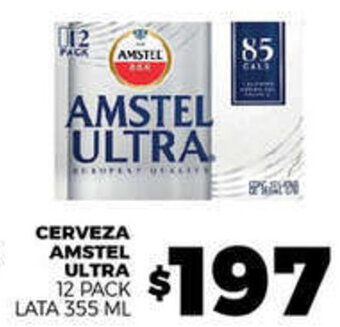 Merco CERVEZA AMSTEL ULTRA 12 PACK LATA 355 ML oferta