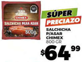 SALCHICHA P/ASAR CHIMEX 800 GR