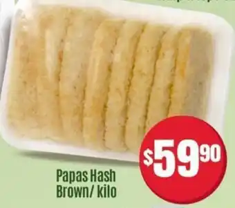 Papas Hash Brown/kilo