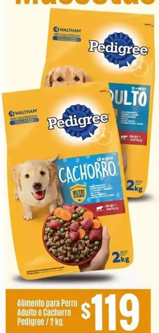 Alimento para Perro Adulto o Cachorro Pedigree / 2 kg.