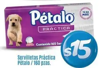 Servilletas Práctica Pétalo / 160 pzas.