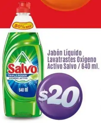 Calimax Jabón Líquido Lavatrastes Oxigeno Salvo Activo Salvo / 640 ml. oferta