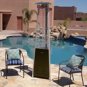 AZ Patio calentador de exterior de tubo de vidrio