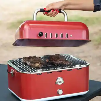 Costco Pit Boss asador portátil a carbón color rojo oferta