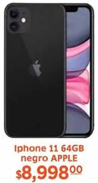 La Comer Iphone 11 64GB negro APPLE oferta
