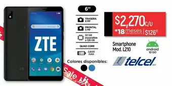 Chedraui Telcel zte l210 32gb oferta