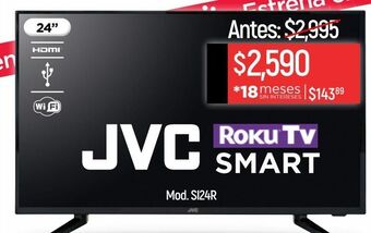 Televisor jvc 24'' roku si24r