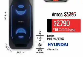 Chedraui Bocina hyundai hyspbt900 oferta