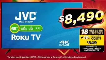 Bodega Aurrerá JVC® Mod. S165URF Roku TV oferta