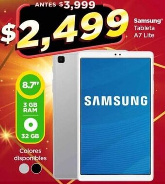 Bodega Aurrerá Samsung Tableta A7 Lite oferta