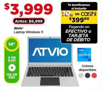 Bodega Aurrerá Atvio Laptop Windows 11 oferta