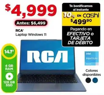 Bodega Aurrerá RCA Laptop Windows 11 14,1" oferta