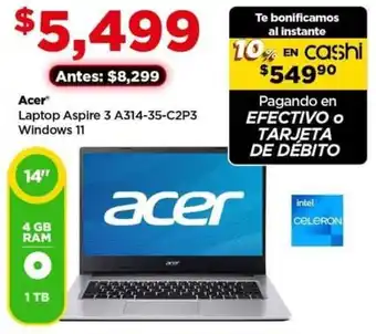 Acer Laptop Aspire 3 A314-35-C2P3 Windows 11