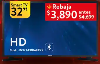 Walmart SAMSUNG HD Mod. UN32T4310AFXZX oferta