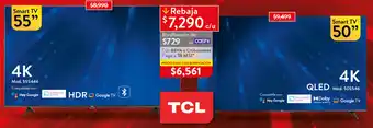 Walmart TCL Smart TV 4K 55" oferta