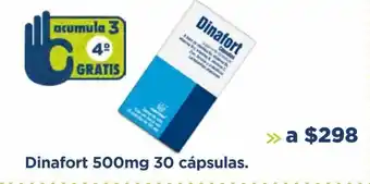 Dinafort 500mg 30 cápsulas