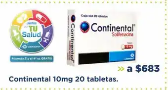 Farmacia San Pablo Continental 10mg 20 tabletas oferta