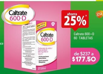 Farmacia San Pablo Caltrate 600+d tab 400ui caj c/60 oferta