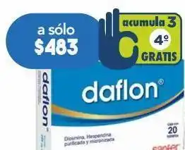 Farmacia San Pablo Daflon tab 500 mg caj c/20 oferta