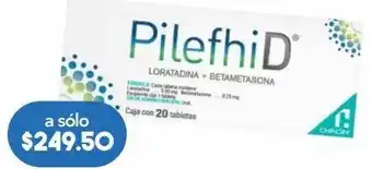 Pilefhid tab 5/0.25mg caj c/20