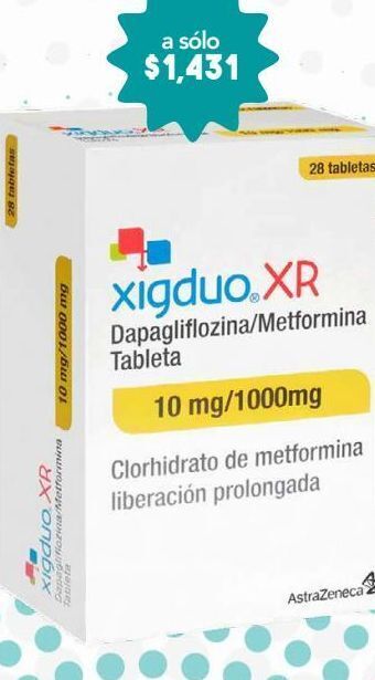 Farmacia San Pablo Xigduo xr tab 10/1000mg caj c/28 oferta