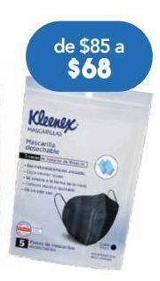 Farmacia San Pablo Kleenex mascarillas desech negro c/5pzs oferta