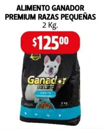 Farmacias Guadalajara ALIMENTO GANADOR PREMIUM RAZAS PEQUEÑAS 2 Kg. oferta
