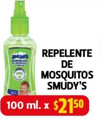 Farmacias Guadalajara REPELENTE DE MOSQUITOS SMUDY'S 100ML oferta