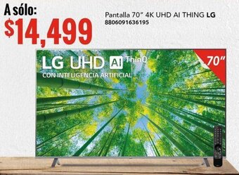 City Club Pantalla 70" 4K UHD AI THING LG 8806091636195 oferta