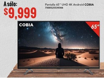 City Club Pantalla 65" UHD 4K Android COBIA 7500525539366 oferta