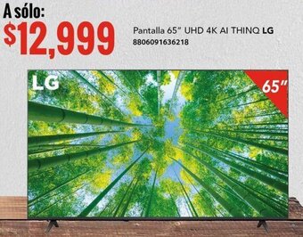 City Club Pantalla 65" UHD 4K AI THINQ LG 8806091636218 oferta