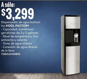 City Club Dispensador de agua bottom loa KOOL FACTORY oferta