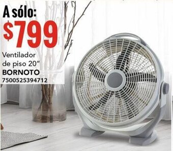 City Club Ventilador de piso 20" BORNOTO 7500525394712 oferta
