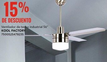 City Club Ventilador de techo industrial 56" KOOL FACTORY oferta