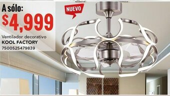 City Club Ventilador decorativo KOOL FACTORY oferta