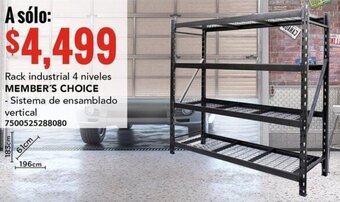 City Club Rack industrial 4 niveles MEMBER´S CHOICE oferta