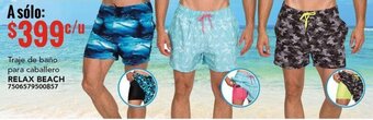 City Club Traje de baño para caballero RELAX BEACH 7506579500857 oferta