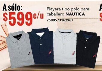City Club Playera tipo polo para caballero NAUTICA 7500573162967 oferta