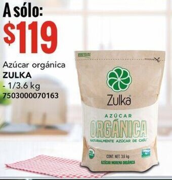 City Club Azúcar orgánica ZULKA 1/3,6kg oferta