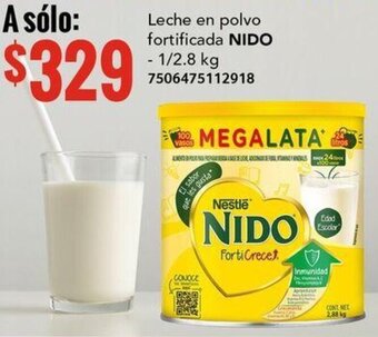 City Club Leche en polvo fortificada NIDO - 1/2.8 kg 7506475112918 oferta