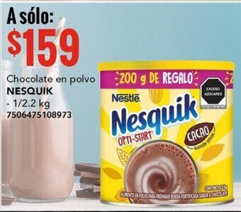 City Club Chocolate en polvo NESQUIK 1/2.2kg oferta