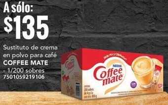Sustituto de crema en polvo para café COFFEE MATE - 1/200 sobres 7501059219106