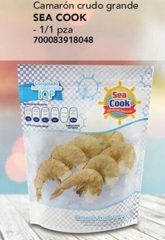 Camarón crudo grande SEA COOK - 1/1 pza