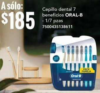 City Club Cepillo dental 7 beneficios ORAL-B - 1/7 pzas 7500435138611 oferta