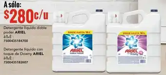City Club Detergente líquido doble poder ARIEL oferta