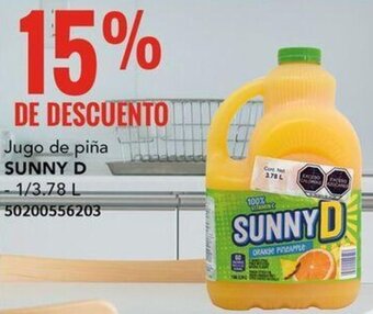 City Club Jugo de piña SUNNY D 1/3,78L oferta
