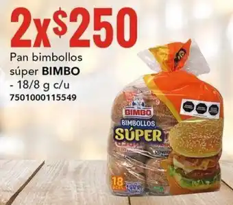 Pan bimbollos súper BIMBO - 18/8 g c/u